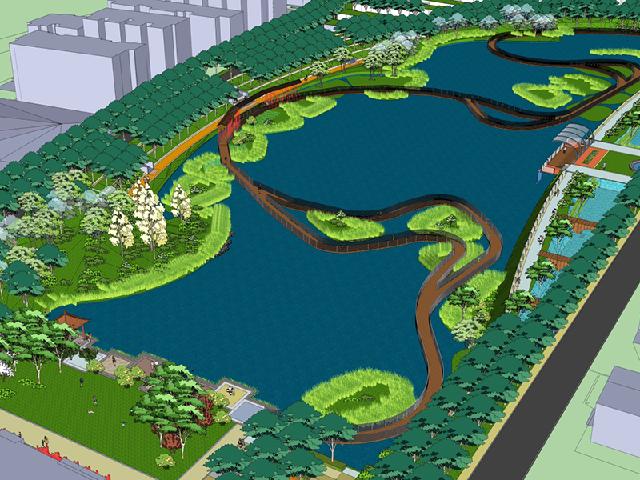 池州市海绵城市示范项目护城河遗址公园景观设计